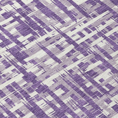 LOOMLAN Rugs Ayani Purple Washable Indoor-Outdoor Rug