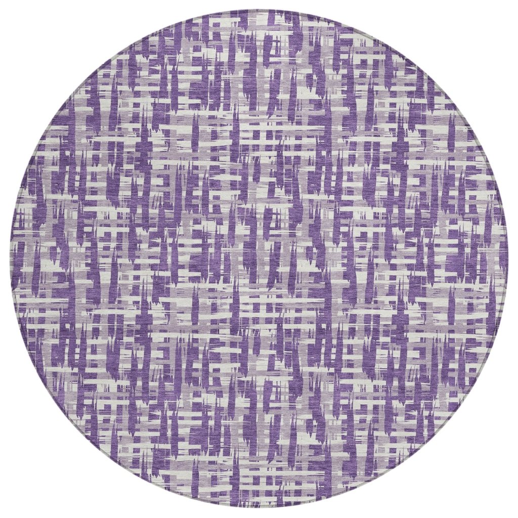 LOOMLAN Rugs Ayani Purple Washable Indoor-Outdoor Rug