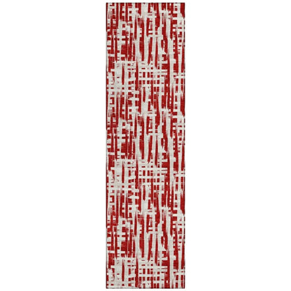 LOOMLAN Rugs Ayani Red Washable Indoor-Outdoor Rug