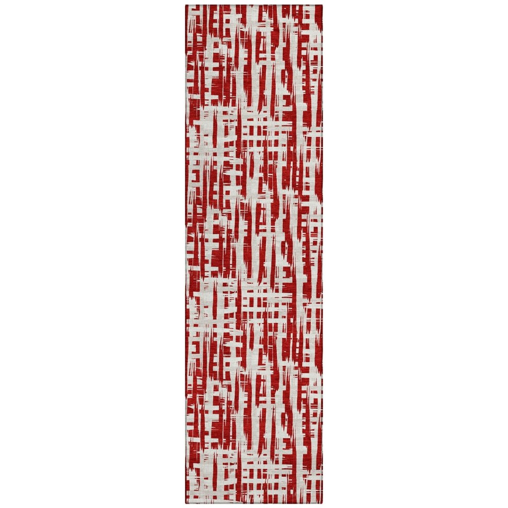 LOOMLAN Rugs Ayani Red Washable Indoor-Outdoor Rug