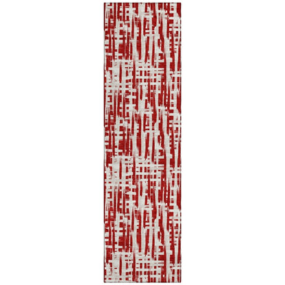 LOOMLAN Rugs Ayani Red Washable Indoor-Outdoor Rug