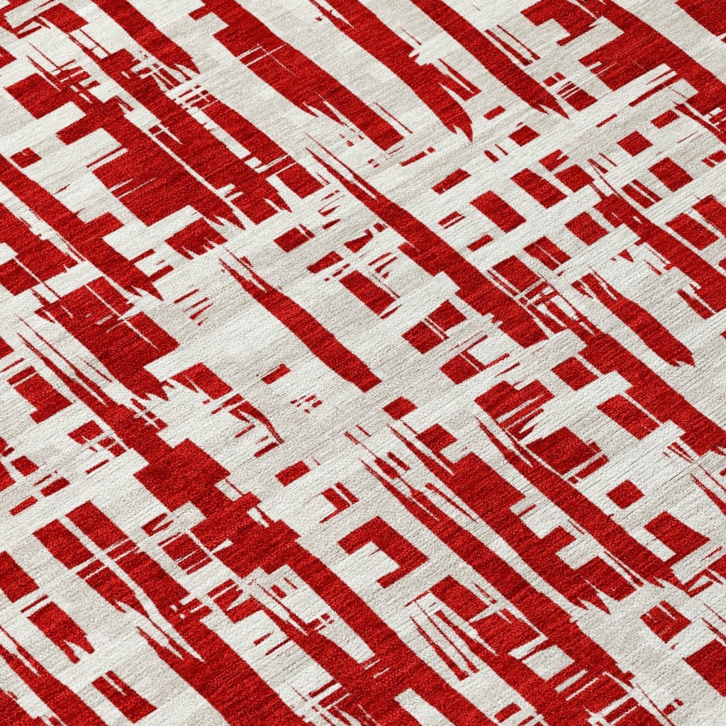 LOOMLAN Rugs Ayani Red Washable Indoor-Outdoor Rug