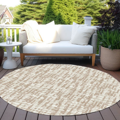 LOOMLAN Rugs Ayani Tan Washable Indoor-Outdoor Rug