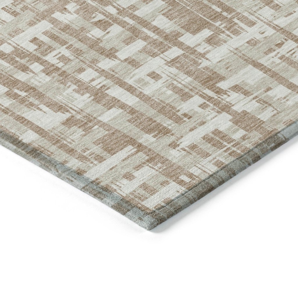 LOOMLAN Rugs Ayani Tan Washable Indoor-Outdoor Rug