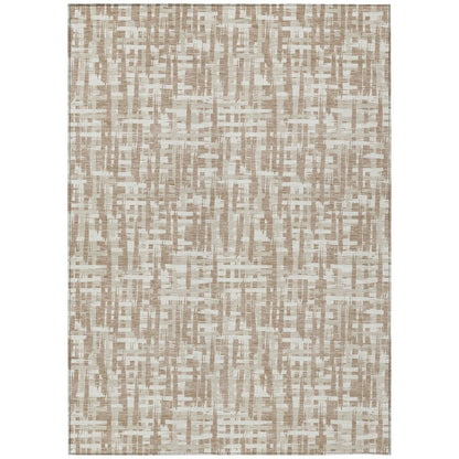 LOOMLAN Rugs Ayani Tan Washable Indoor-Outdoor Rug