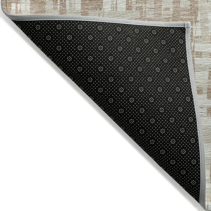 LOOMLAN Rugs Ayani Tan Washable Indoor-Outdoor Rug