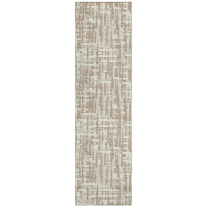 LOOMLAN Rugs Ayani Tan Washable Indoor-Outdoor Rug
