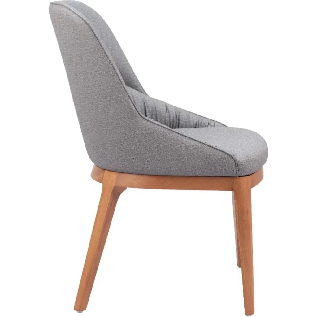 Ayr Fabric Armless Dining Chair 2PC - LOOMLAN - Zuo Modern - Dining Chairs