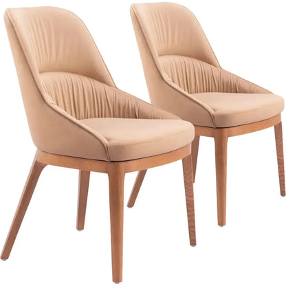 Ayr Fabric Armless Dining Chair 2PC - LOOMLAN - Zuo Modern - Dining Chairs