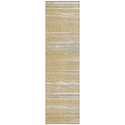 LOOMLAN Rugs Ayra Gold Washable Indoor-Outdoor Rug