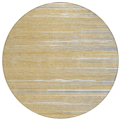 LOOMLAN Rugs Ayra Gold Washable Indoor-Outdoor Rug