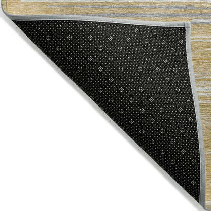 LOOMLAN Rugs Ayra Gold Washable Indoor-Outdoor Rug