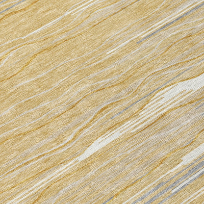 LOOMLAN Rugs Ayra Gold Washable Indoor-Outdoor Rug