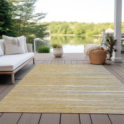 LOOMLAN Rugs Ayra Gold Washable Indoor-Outdoor Rug