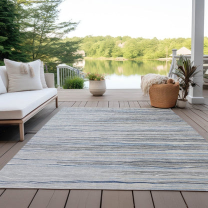LOOMLAN Rugs Ayra Gray Washable Indoor-Outdoor Rug