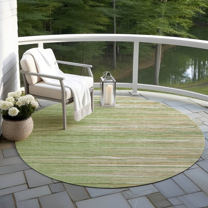LOOMLAN Rugs Ayra Green Washable Indoor-Outdoor Rug