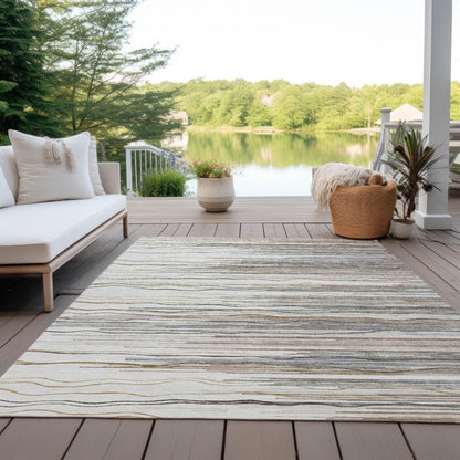 LOOMLAN Rugs Ayra Ivory Washable Indoor-Outdoor Rug