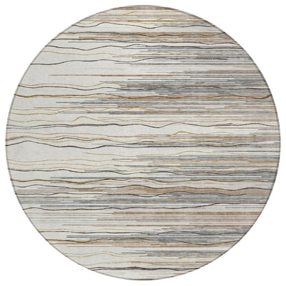 LOOMLAN Rugs Ayra Ivory Washable Indoor-Outdoor Rug
