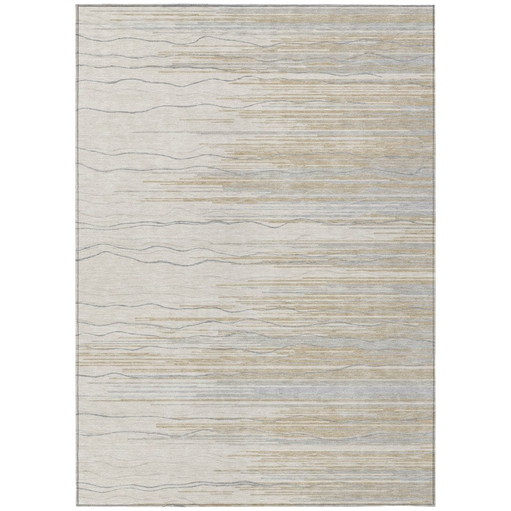 LOOMLAN Rugs Ayra Linen Washable Indoor-Outdoor Rug