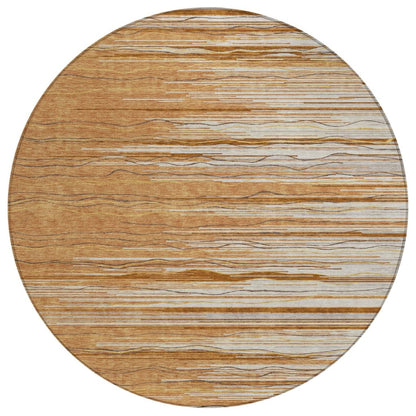 LOOMLAN Rugs Ayra Orange Washable Indoor-Outdoor Rug
