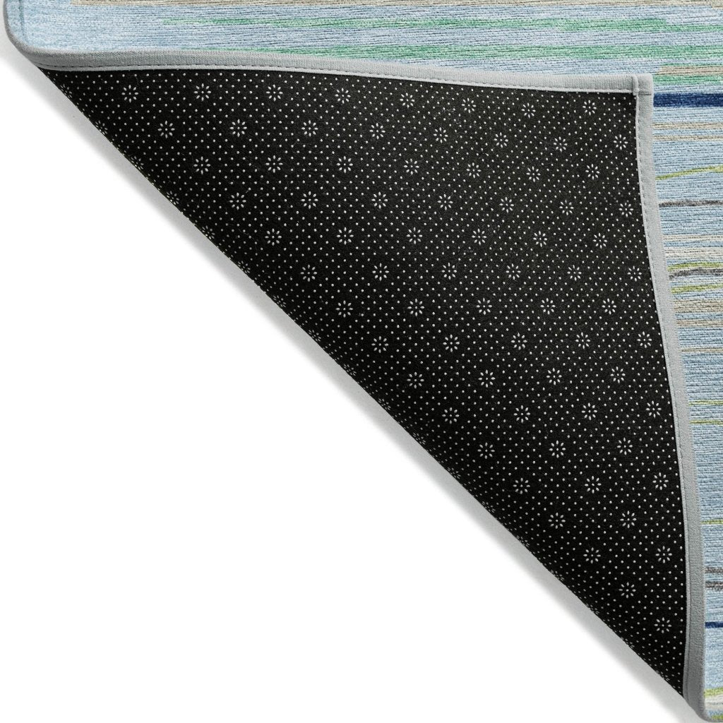 LOOMLAN Rugs Ayra Sky Washable Indoor-Outdoor Rug