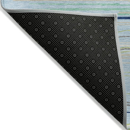 LOOMLAN Rugs Ayra Sky Washable Indoor-Outdoor Rug
