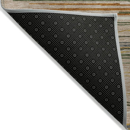 LOOMLAN Rugs Ayra Taupe Washable Indoor-Outdoor Rug