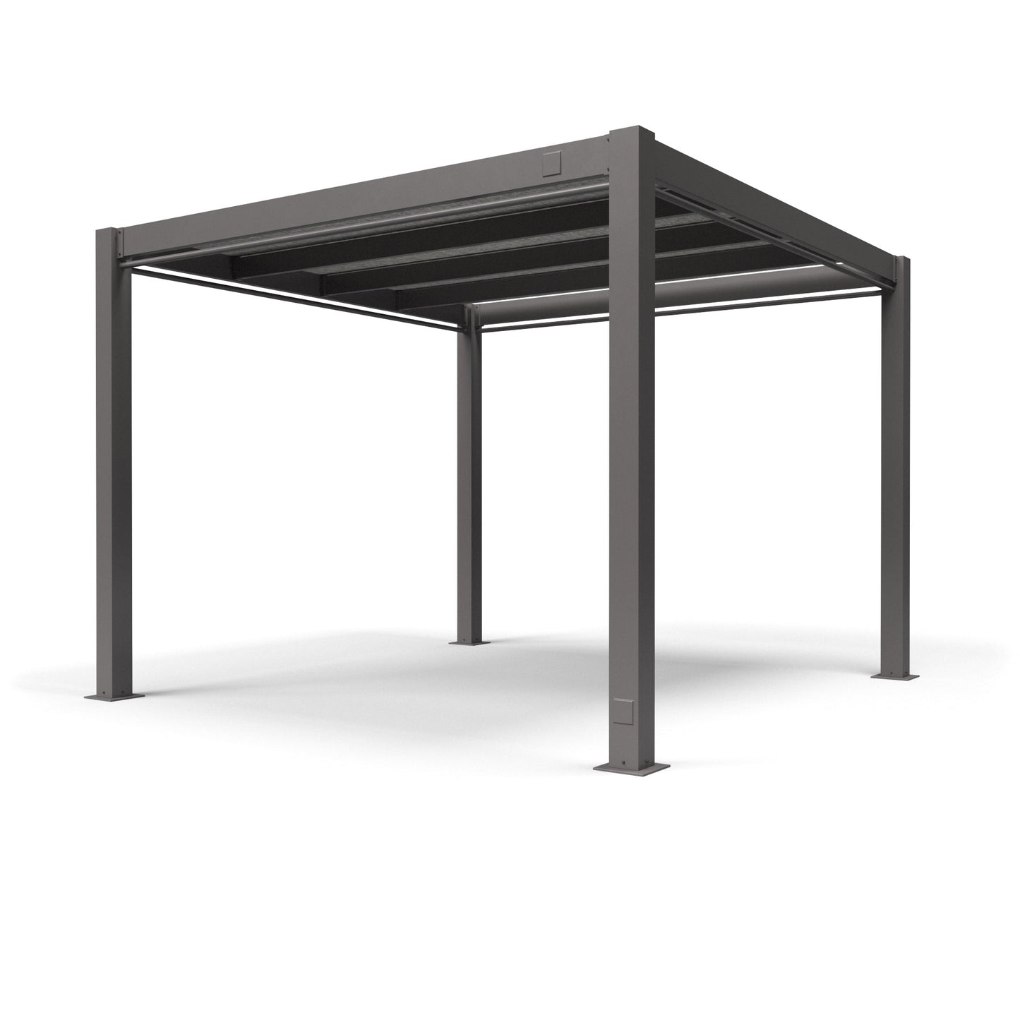 Graphite Aluminum Structured Outdoor Pergola