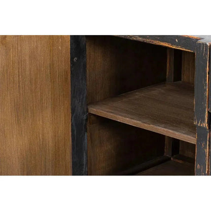 Aztec Black Sideboard Black Buffet for Dining Room - LOOMLAN - Sarreid - Sideboards