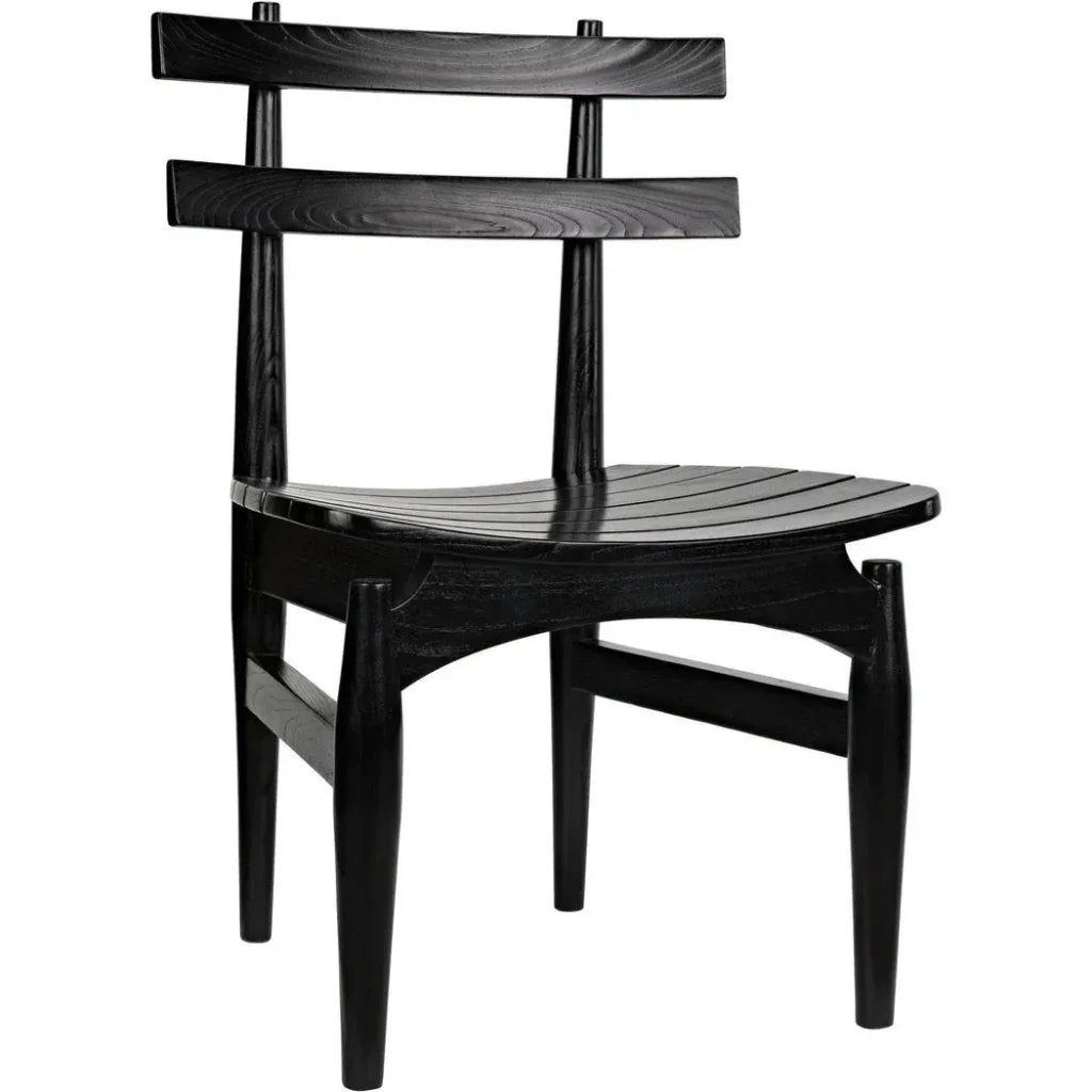 Noir Azumi Charcoal Black Dining Chair