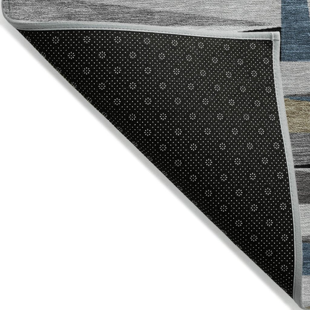 LOOMLAN Rugs Azura Black Washable Indoor-Outdoor Rug