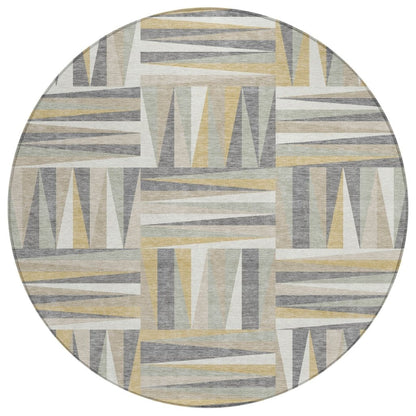 LOOMLAN Rugs Azura Brown Washable Indoor-Outdoor Rug
