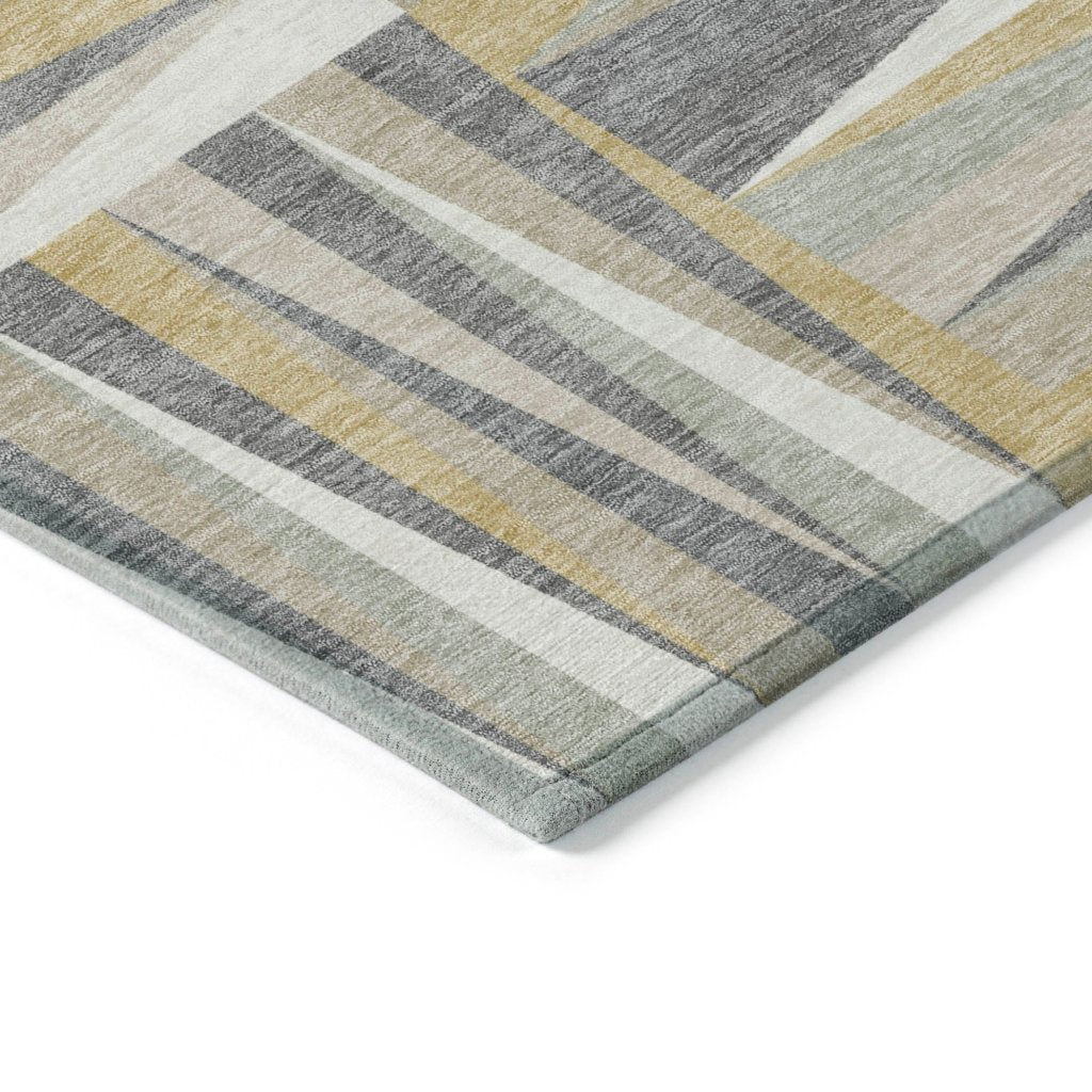 LOOMLAN Rugs Azura Brown Washable Indoor-Outdoor Rug