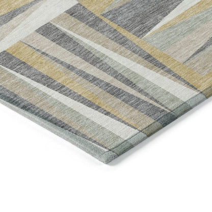 LOOMLAN Rugs Azura Brown Washable Indoor-Outdoor Rug