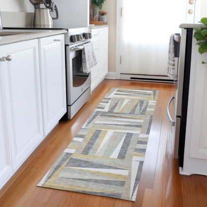 LOOMLAN Rugs Azura Brown Washable Indoor-Outdoor Rug