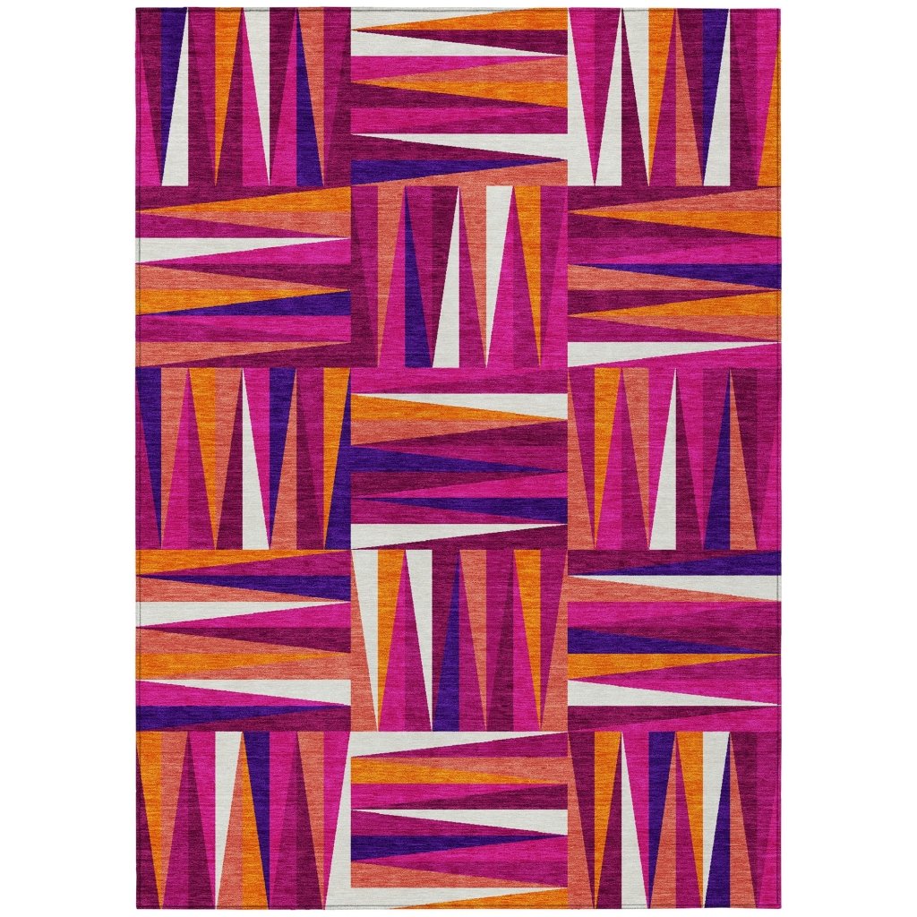Azura Garnet Washable Indoor - Outdoor Rug - LOOMLAN - LOOMLAN Rugs - Outdoor Rugs