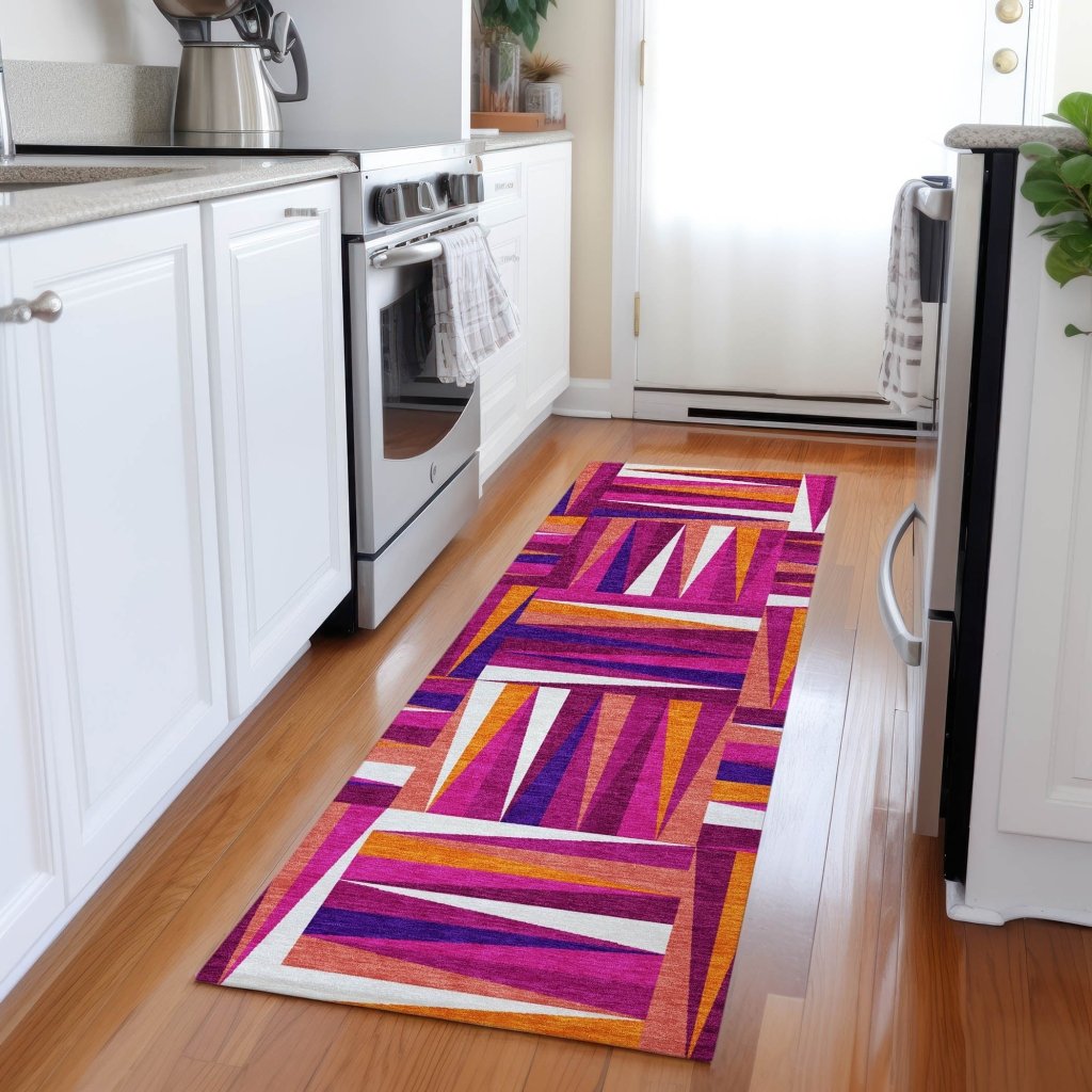 Azura Garnet Washable Indoor - Outdoor Rug - LOOMLAN - LOOMLAN Rugs - Outdoor Rugs