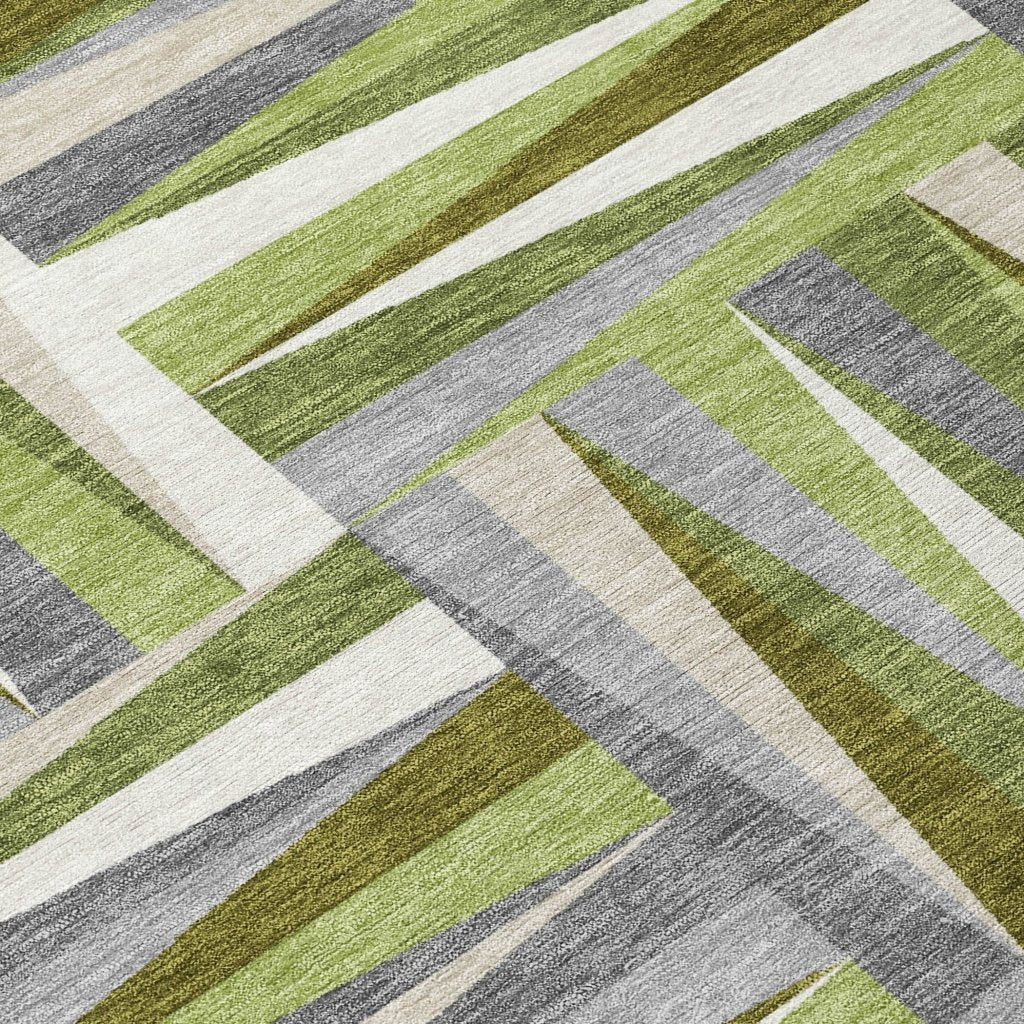 LOOMLAN Rugs Azura Green Washable Indoor-Outdoor Rug