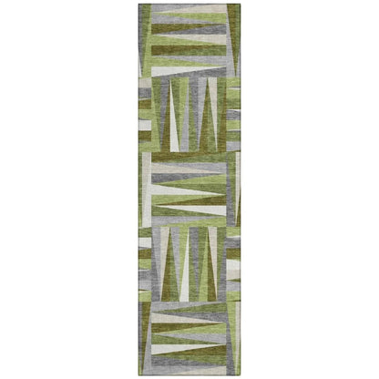 LOOMLAN Rugs Azura Green Washable Indoor-Outdoor Rug
