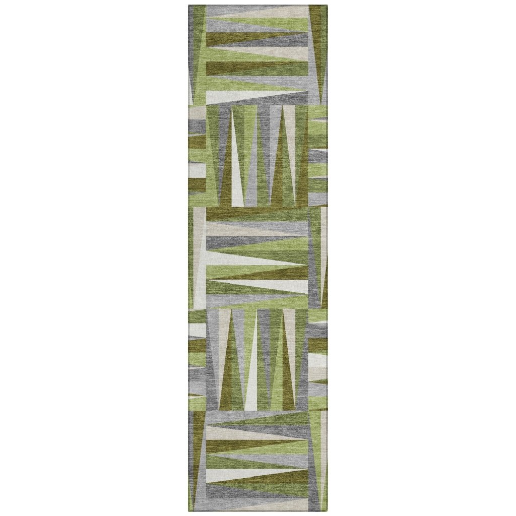 LOOMLAN Rugs Azura Green Washable Indoor-Outdoor Rug