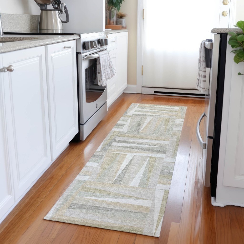 LOOMLAN Rugs Azura Ivory Washable Indoor-Outdoor Rug