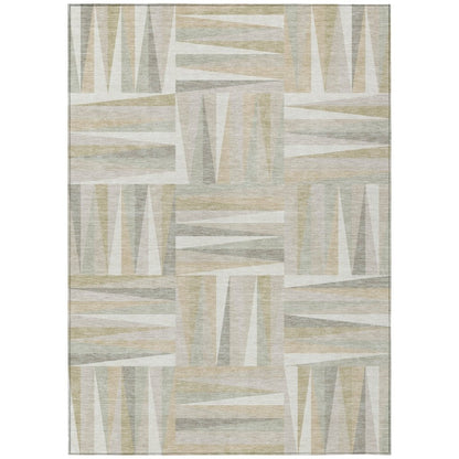 LOOMLAN Rugs Azura Ivory Washable Indoor-Outdoor Rug
