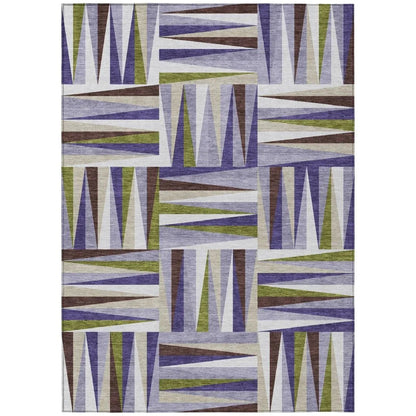 LOOMLAN Rugs Azura Lavender Washable Indoor-Outdoor Rug