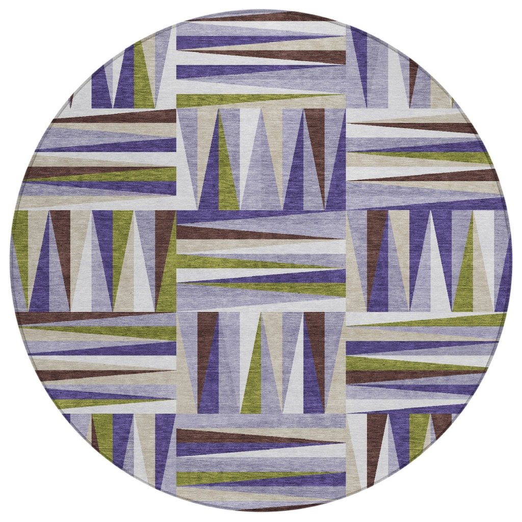 LOOMLAN Rugs Azura Lavender Washable Indoor-Outdoor Rug