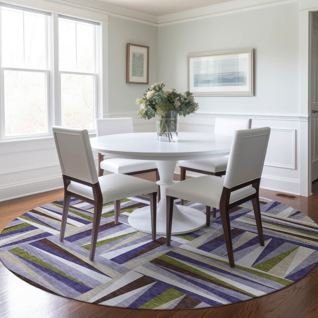 LOOMLAN Rugs Azura Lavender Washable Indoor-Outdoor Rug