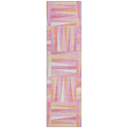 LOOMLAN Rugs Azura Pink Washable Indoor-Outdoor Rug