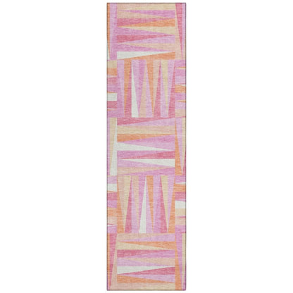 LOOMLAN Rugs Azura Pink Washable Indoor-Outdoor Rug