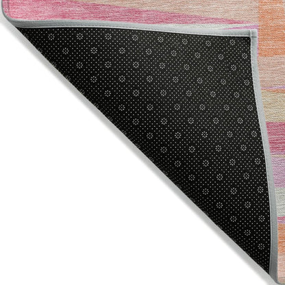 LOOMLAN Rugs Azura Pink Washable Indoor-Outdoor Rug