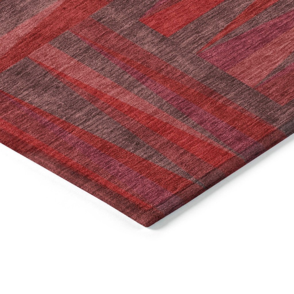 LOOMLAN Rugs Azura Red Washable Indoor-Outdoor Rug
