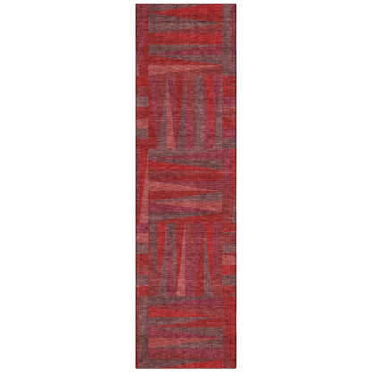 LOOMLAN Rugs Azura Red Washable Indoor-Outdoor Rug